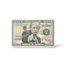Trump Dollars Holographic Credit Card Sticker Debit Skin Decal Cover