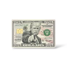 Trump Dollars Holographic Credit Card Sticker Debit Skin Decal Cover
