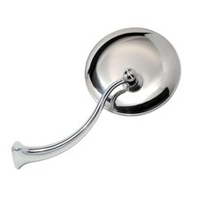 Lh Round Head Swan Neck Rearview Mirror