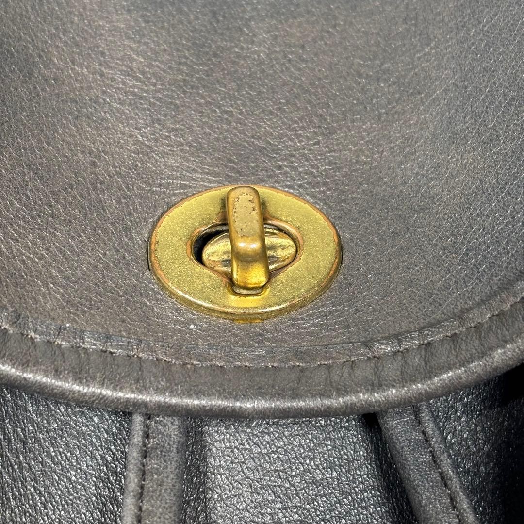 Old COACH Backpack Mini Backpack Drawstring Turn … - image 13