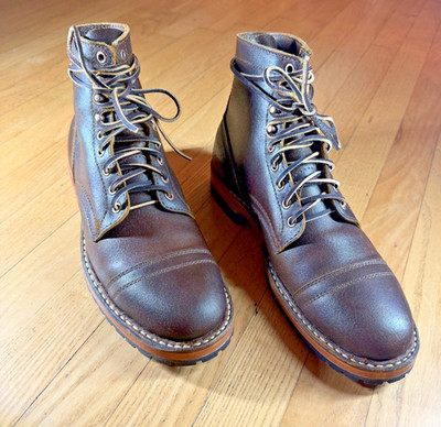 WHITE S BOOTS MP SHERMAN(HALF LUG) CAP TOE CINNAMON WAXED FLESH-10D