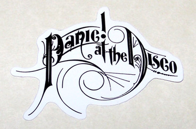 PANIC! AT THE DISCO - Logo Die Cut Sticker Decal Music Pop Rock Band