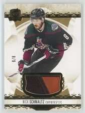 2022-23 UD The Cup Gold Foil Patch Nick Schmaltz 6/8 #79