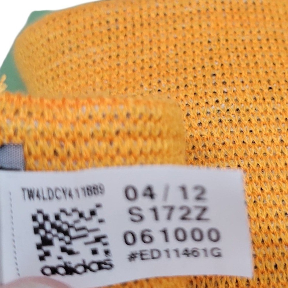 Houston Dynamo MLS Soccer Scarf Adidas Gold Gray Stripe Knit Accessory HG10290 thumbnail 10