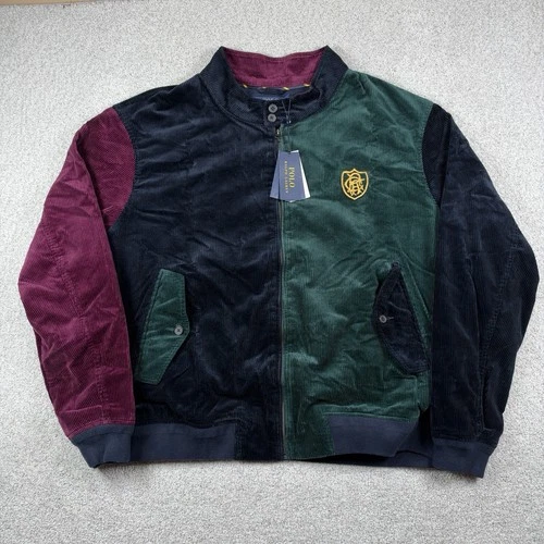Polo Ralph Lauren Colorblock Crest Corduroy Jacket Men's Size 2LT $398 NEW - product listing photo