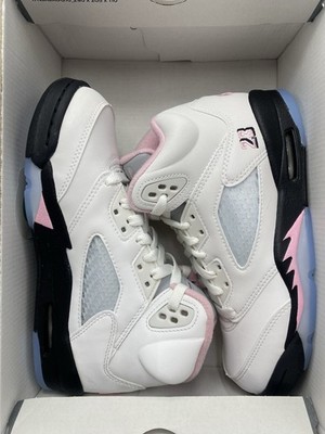 Nike Air Jordan 5 Retro OG (GS) White Soft Pink Black HQ7980 102