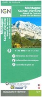 Ign Karte Montagne Sainte-Victoire | Freizeitkarte | FranzöSisch | (Land-)Karte