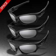 3 PAIRS Polarized Tac Military Anti Glare UV400 Driving Tactical HD Sunglasses