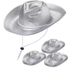 12 Pcs 12Pcs Western Cowgirl Hats Bulk New Year 2026 Eve Party Supplies Plast...
