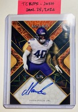 2023 Wild Card Auto Mania 1/10 Ivan Pace Jr. Autograph Rookie RC Vikings SSP