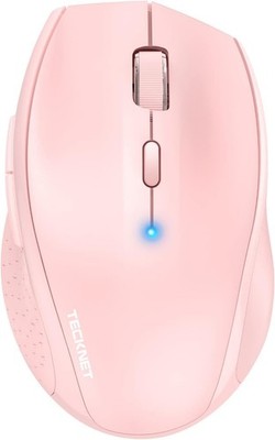 TECKNET Classic Bluetooth Maus, 4800 DPI Kabellose Maus, Kabellose Mäuse Pink