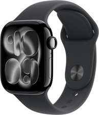 Apple Watch Series 11 42mm GPS Cell Jet Black w/ S/M Black Sport Band MF834LW/A