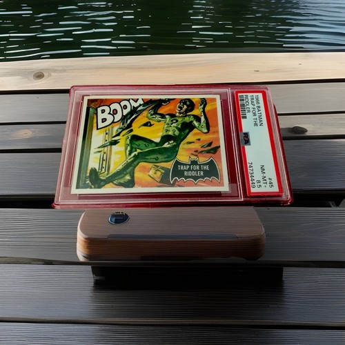 1966 Topps Batman Black Bat Card # 45 TRAP FOR THE RIDDLER - PSA 8.5 NM ...