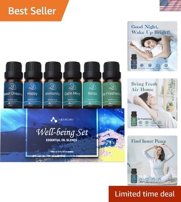 Six Essential Oil Blends for Mood Enhancement & Air Freshening - Pure Set