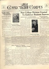 University of CONNECTICUT CAMPUS daily 1/10 1939 basketball swimming