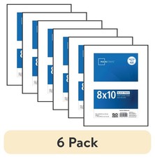 6 pack 4x6 Picture Frame Black Front Loading 2 Photo Wall/Tabletop Photo Frame