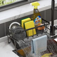 Kitchen Sink Caddy, Sponge Holder for Kitchen, Soap Dish Holder for Counterto...