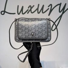 Goyard Plumet Pocket Wallet Grey Goyardine Ca...