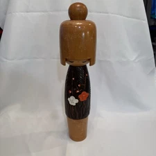 Rare Japanese Kokeshi Doll by Sadao Kishi  Kimono Girl 14" Tall