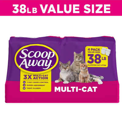Multi Cat Litter with Meadow Fresh Scent, 38 Lb. Box