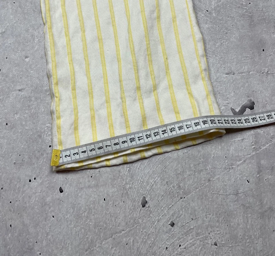 Pantalones Pantalón Mujer Loro Piana Pierna Recta Blanco Lino/Marfil Línea Seda Foto 4 de 4