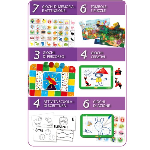 Lisciani Giochi- Carotina Tavolino Molto Attivo 30 Giochi Nuova Edizione Mul - Foto 3 di 5
