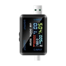 USB-C und USB Tester 2 in 1, DC 4,5–36 V Strom Spannung Volt Messgerät