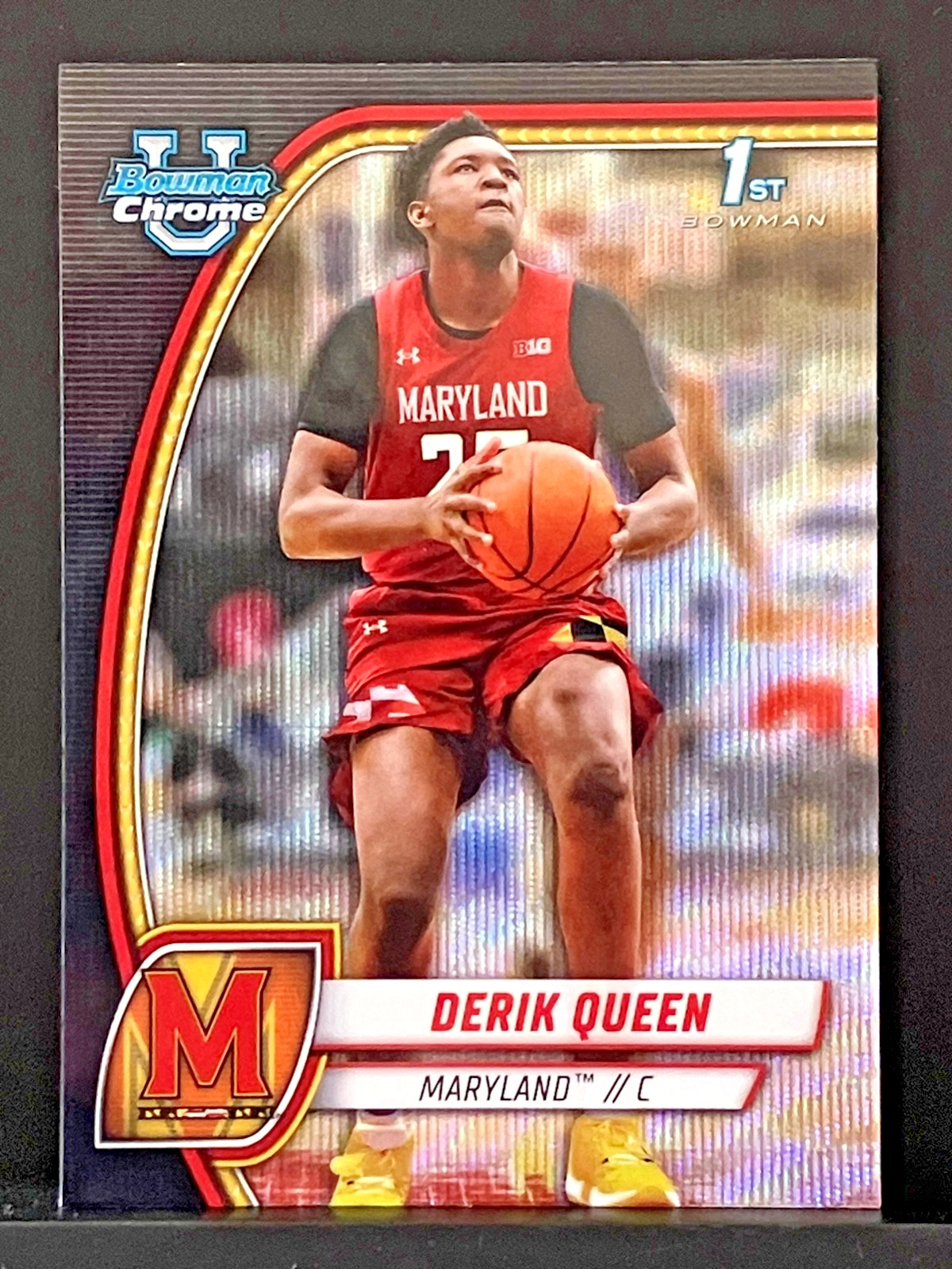 2024-25 Bowman University Chrome - Derik Queen #19 Black Wave Refractor (RC)