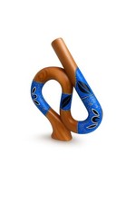 Didgeridoo S-Shaped Mahogany Instrument by JIVE   Hand-Carved, Hand-Painte