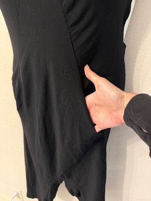 Rick Owens US size 4 black Shorts Romper Jumpsuit drop crotch