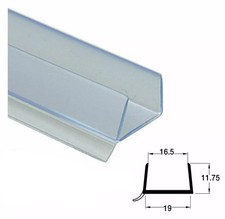 20 x Plinth Sealing Strip Clear for 18-19mm Panels, 3050 mm 713.25.098 Hafele