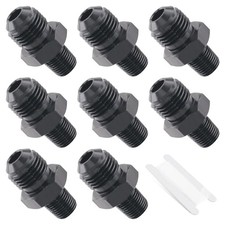 6AN Male Flare to 1/8" NPT Pipe Fitting 6AN to 1/8NPT Straight Flare NPT