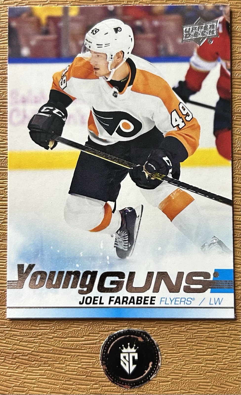 Joel Farabee 2019-20 Upper Deck Series 2 Young Guns Rookie #491 Flyers