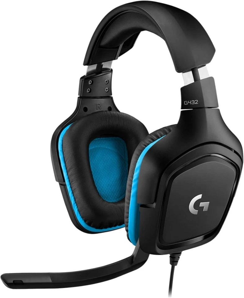 Logitech G432 Wired Gaming Headset, 7.1 Surround Sound, DTS Headphone:X 2.0, Fli - Image 3 of 4
