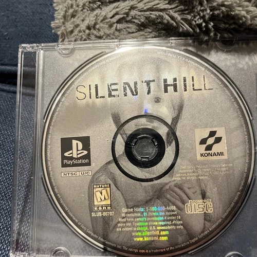 Silent Hill PlayStation 1 PS1 Authentic Disc and Back Cover Tested and Working