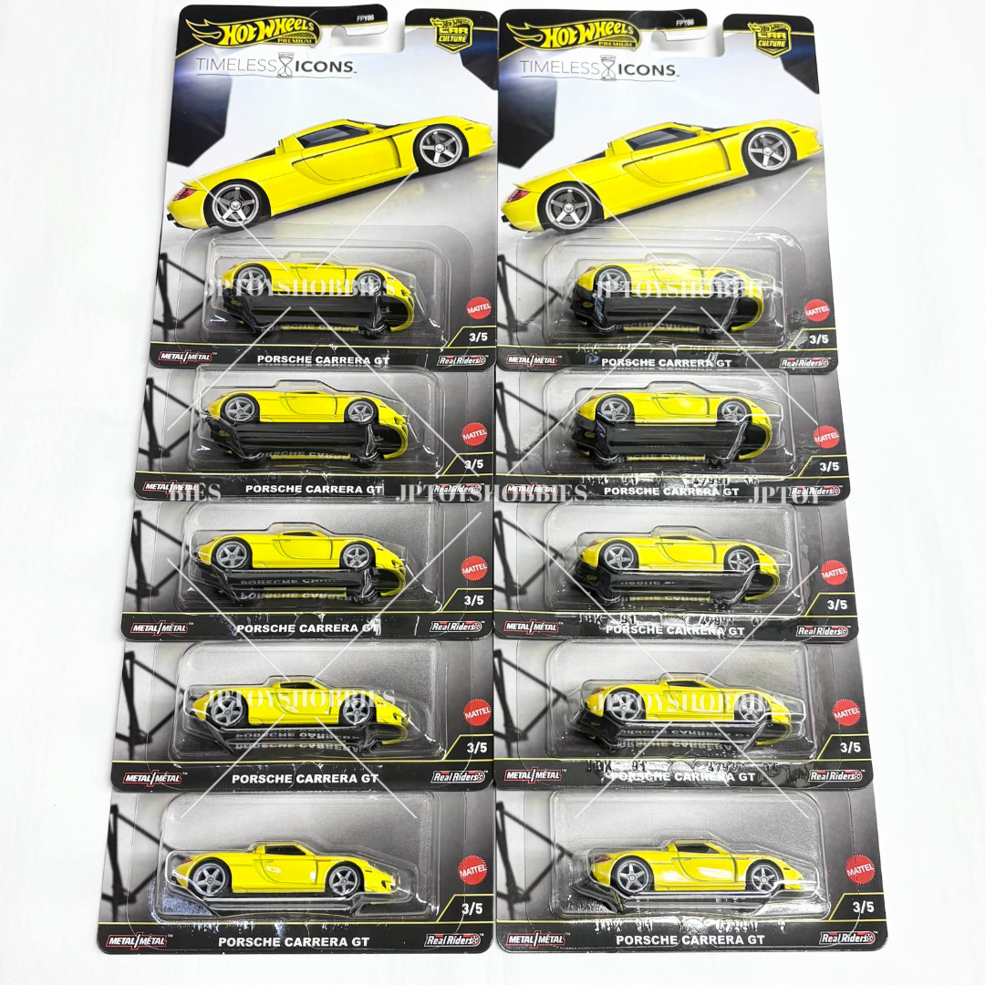 Hot Wheels Car Culture Timeless Icons Porsche Carrera GT set 1 10