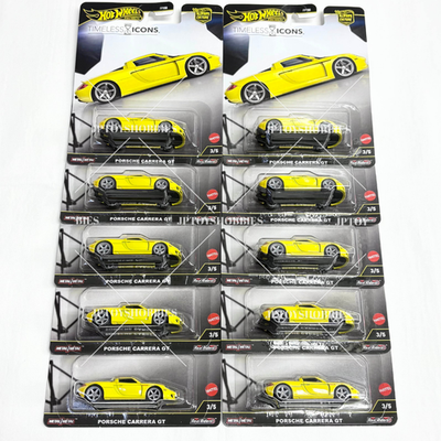 Hot Wheels Car Culture Timeless Icons Porsche Carrera GT set 1 10