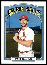 2021 TOPPS HERITAGE BASEBALL CARD PAUL DEJONG #554 ST. LOUIS CARDINALS 6507
