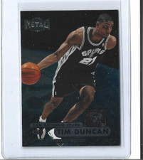 1997-98 Fleer Metal Universe Tim Duncan Rookie Card #72 Spurs NM-MINT. rookie card picture