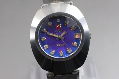 RADO Diastar Automatic Watch Blue Dial Swiss Vintage Authentic Men s Japan