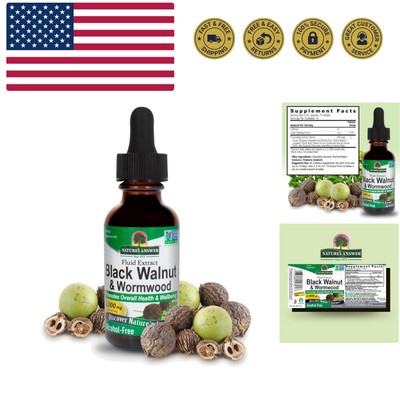 Nature's Answer Black Walnut and Wormwood Complex | Promotes Overall Health a...