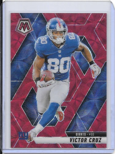 Victor Cruz 2025 Panini Mosaic Red Scope Prizm #123 NY Giants WR