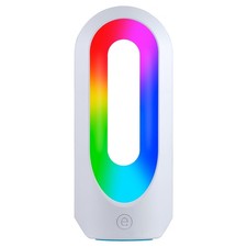 Enbrighten Color Changing LED Lamp, Modern Night, Small, White/Multicolor