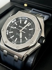 Audemars Piguet Royal Oak Offshore Diver Mens Black Watch - 15710ST.OO.A002CA.01 4