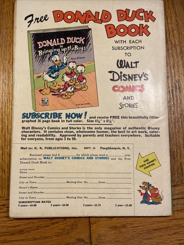 Walt Disney's Comics and Stories Jan 1953 No 148 Good - - Picture 9 of 9