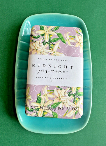 ASQUITH & SOMERSET~Triple Milled Soap Midnight Jasmine Luxury Bar ~300g/10.58 Oz