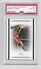 2004 SKYBOX PREMIUM BASKETBALL CARD #64 LEBRON JAMES PSA 10 CLEVELAND CAVALIERS