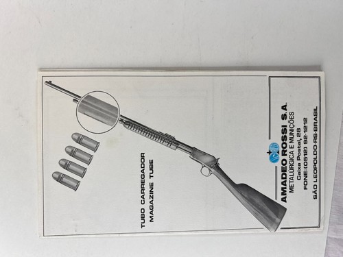 Rossi Gallery 22 Pump Model 37 57 59 User Brochure English Spanish Vintage - Picture 4 of 5