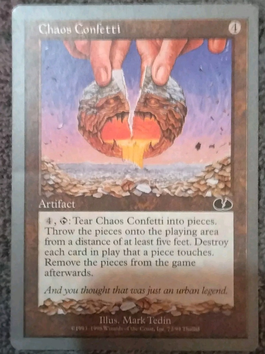 Chaos Confetti Unglued Common MAGIC THE GATHERING CARD