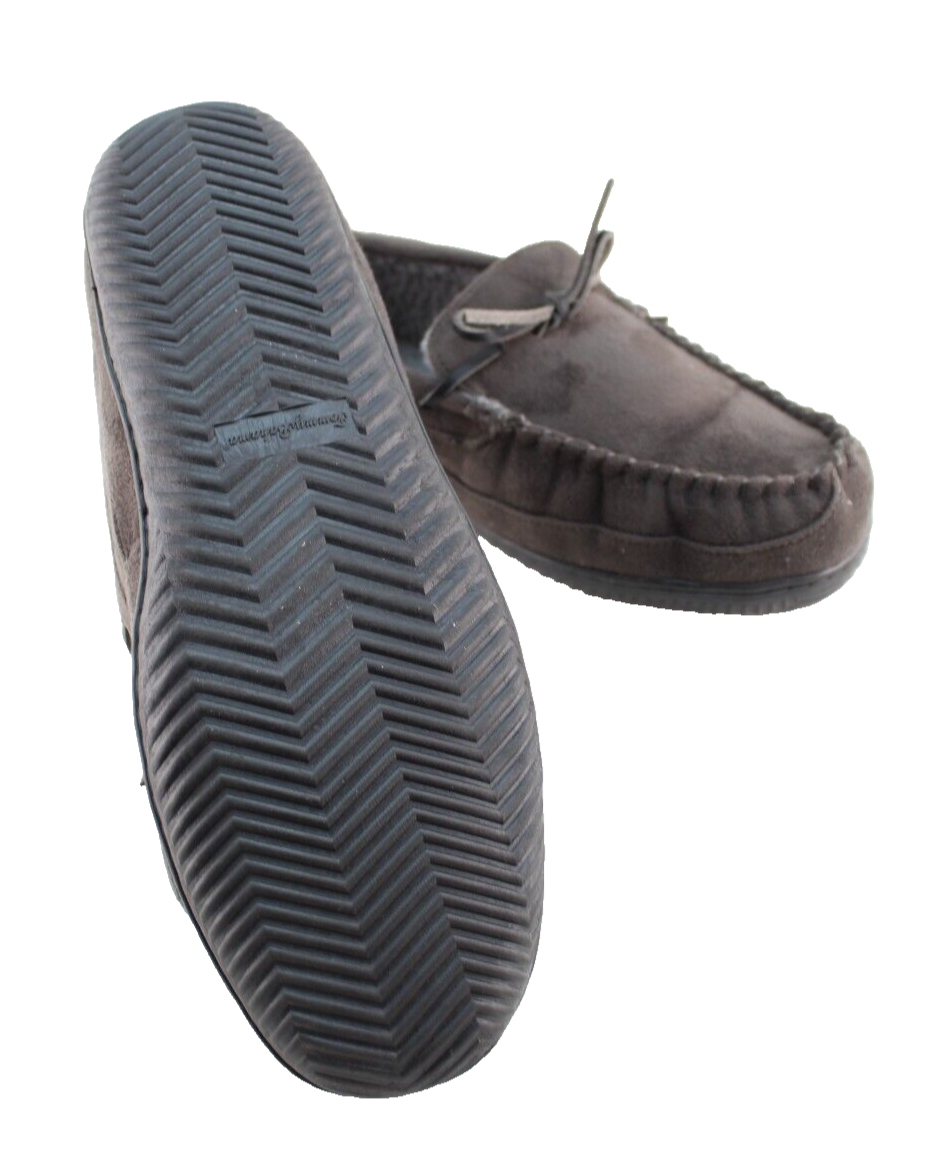 NWT Tommy Bahama Genuine Leather Indoor Outdoor Slippers Mens Sz M 9-10 TOMMY BAHAMA M Size 9-10 Gray Indoor & Outdoor Men main image 4